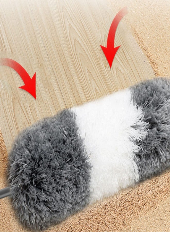 REXOTEX Microfiber Feather Duster with Extendable Pole, 100" Telescoping Cobweb for Cleaning, Bendable Head, Washable Duster for Ceiling, Fan, Furniture - Image 3